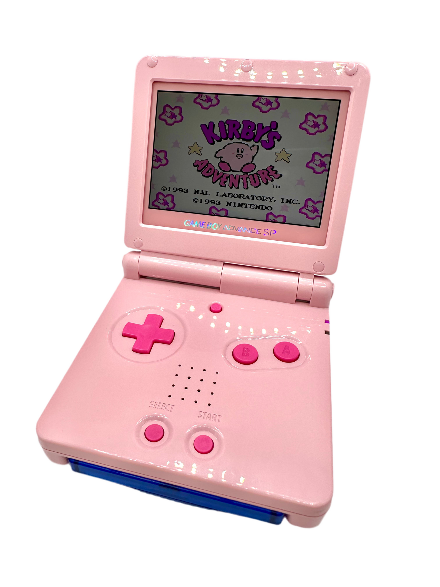 Kirby Game Boy Advance SP with IPS Screen