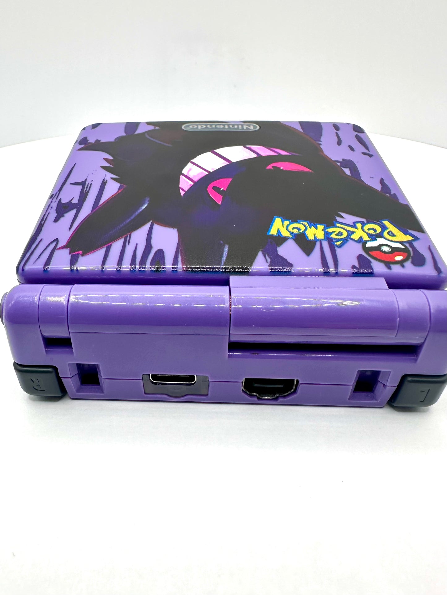 Gengar Game Boy Advance SP with IPS Screen