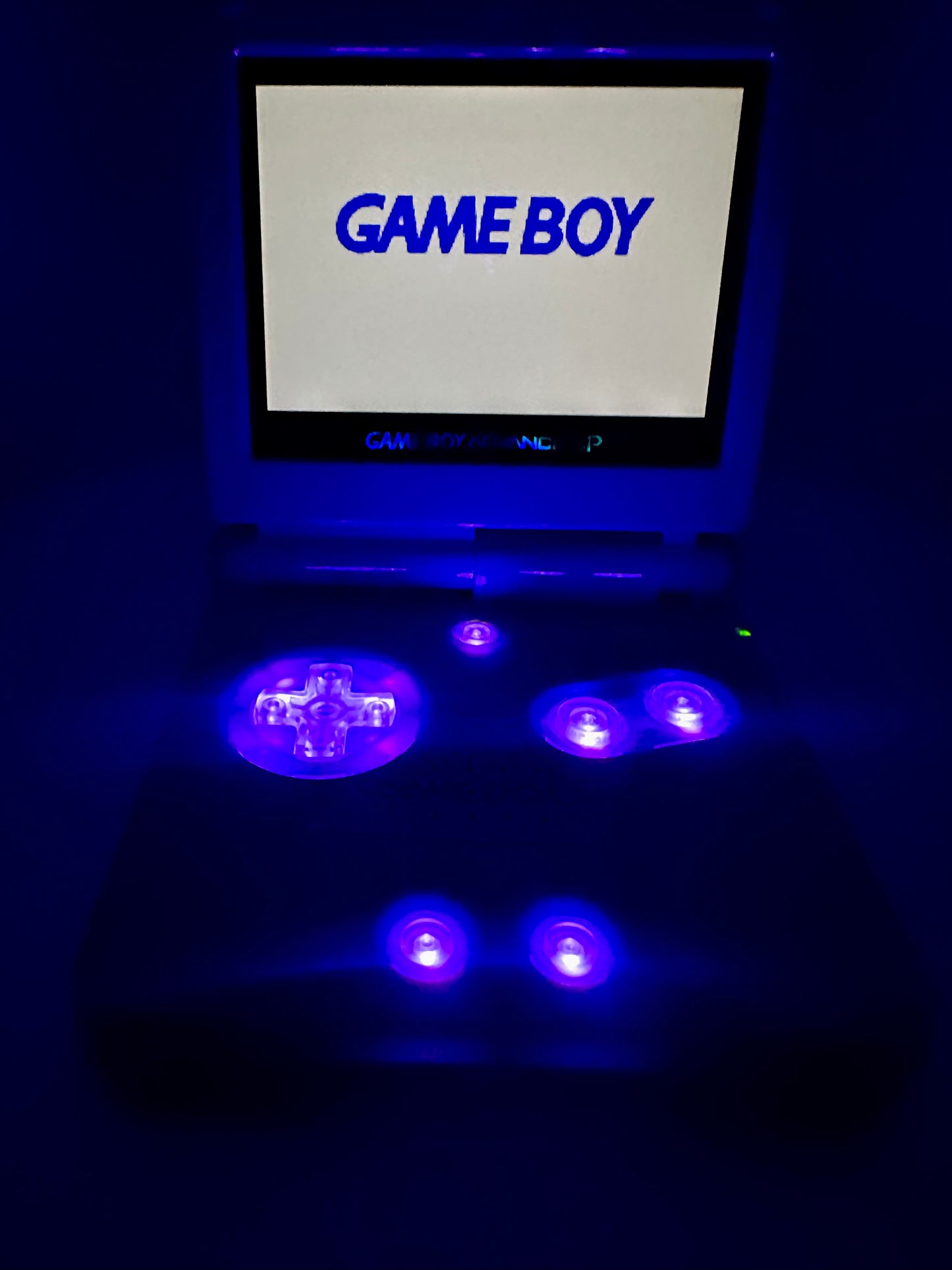 Gengar Game Boy Advance SP with IPS Screen