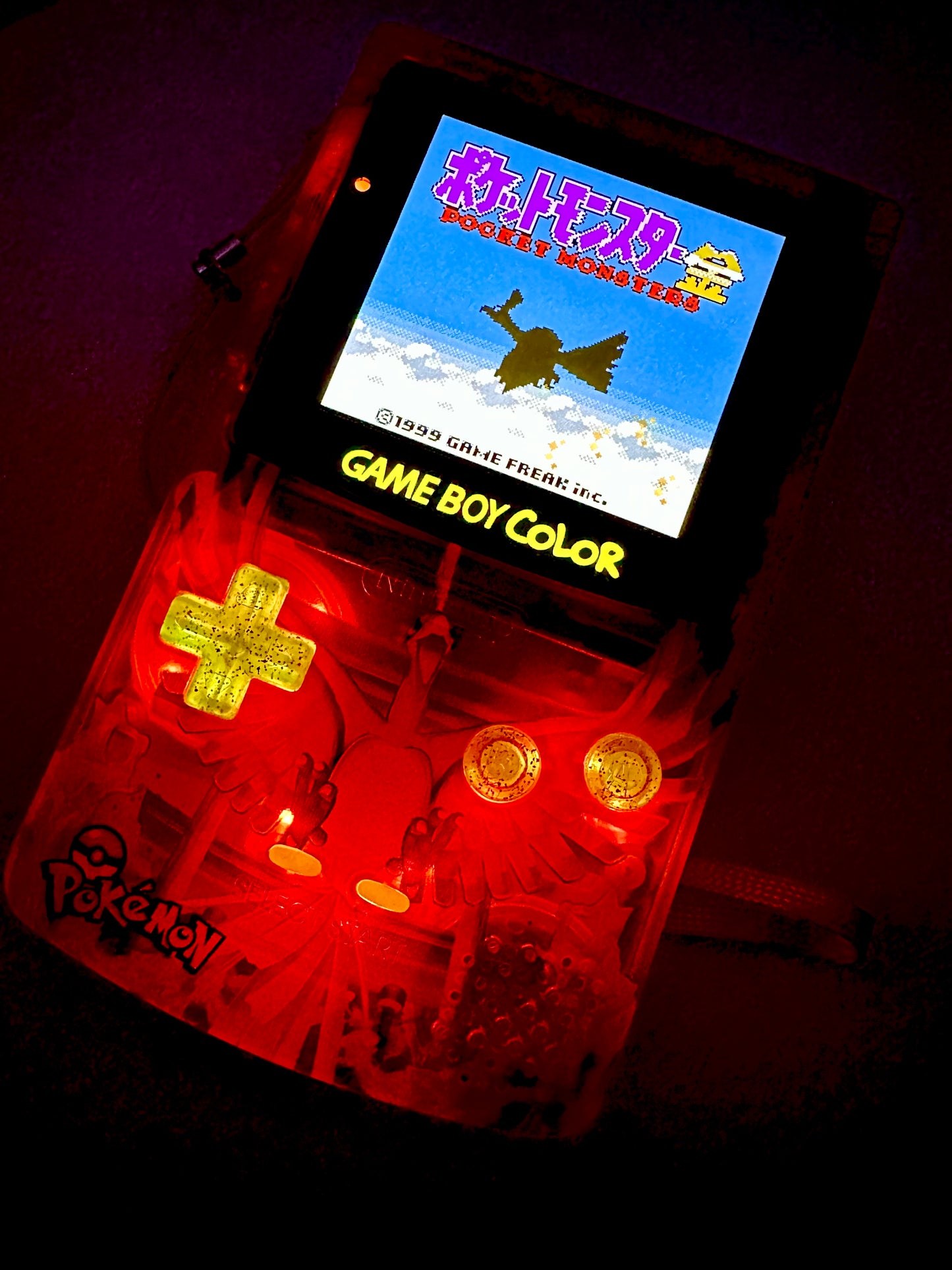 Ho-Oh Game Boy Color with OLED Touch Screen & Button LEDs