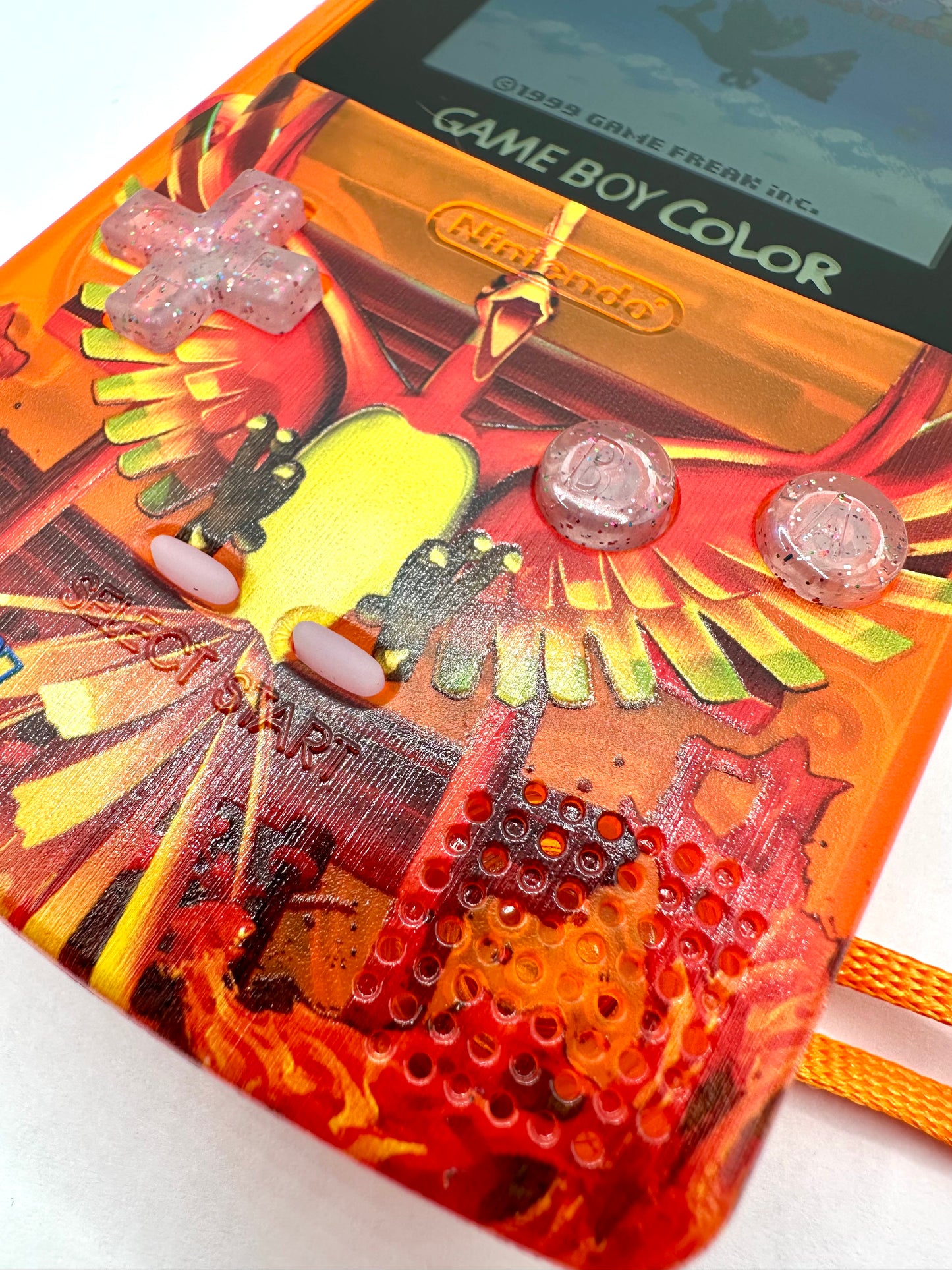 Ho-Oh Game Boy Color with OLED Touch Screen & Button LEDs