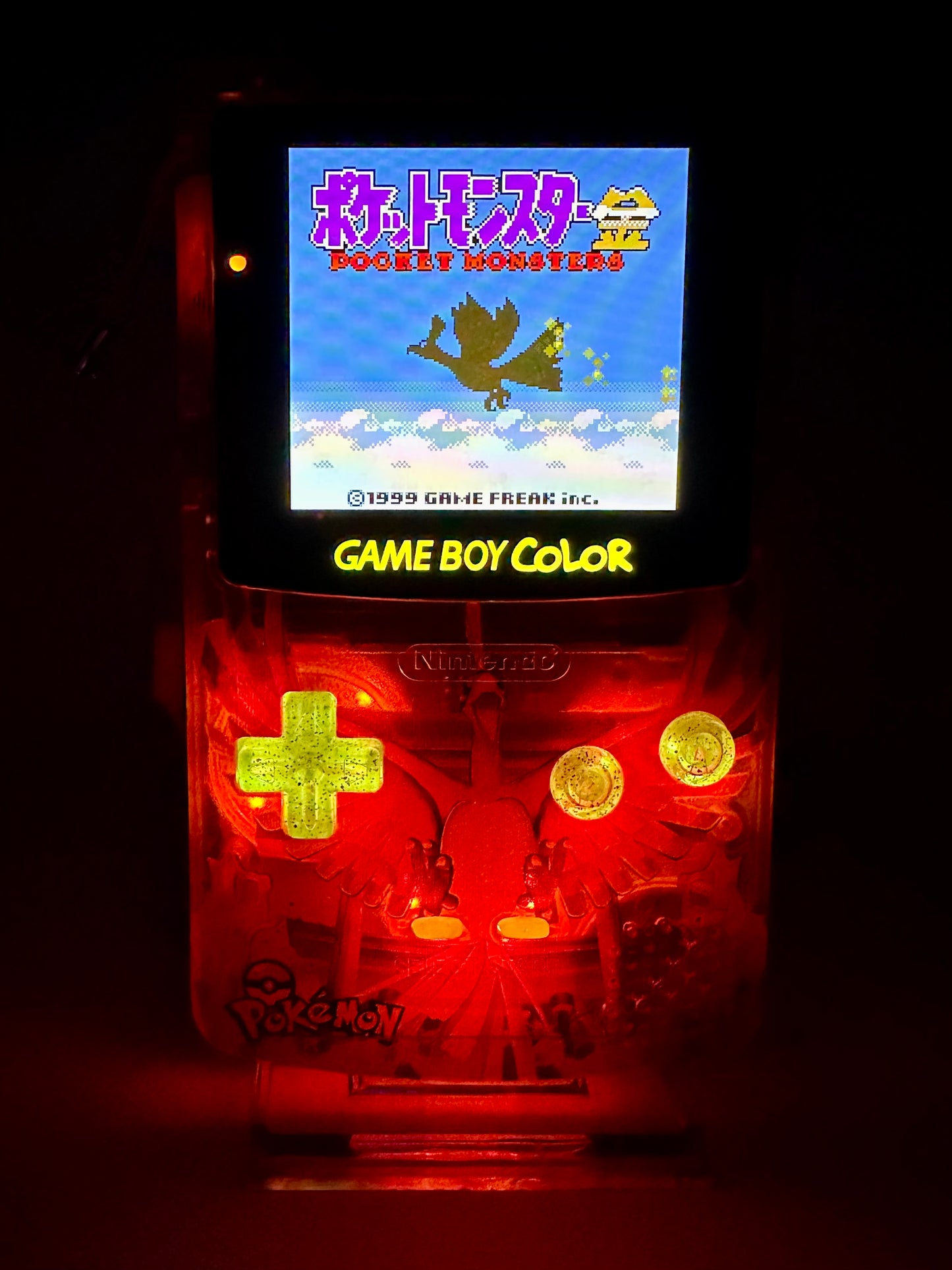 Ho-Oh Game Boy Color with OLED Touch Screen & Button LEDs