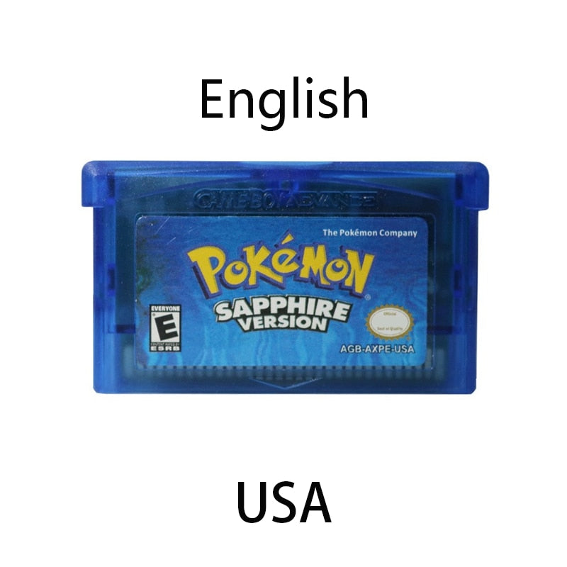 GBA Poke Series Game Cartridge Reproductions