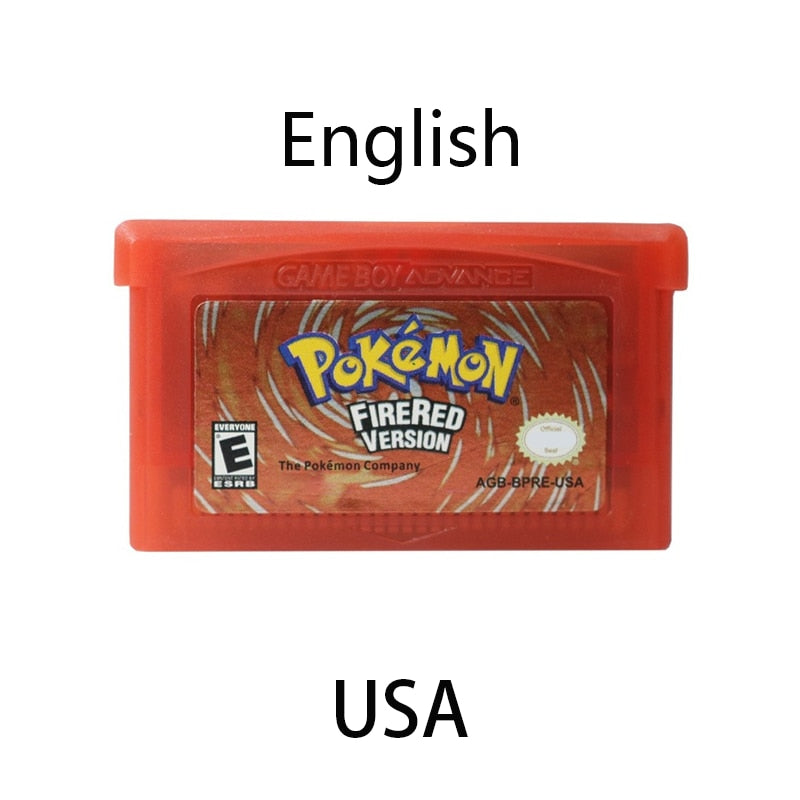 GBA Poke Series Game Cartridge Reproductions