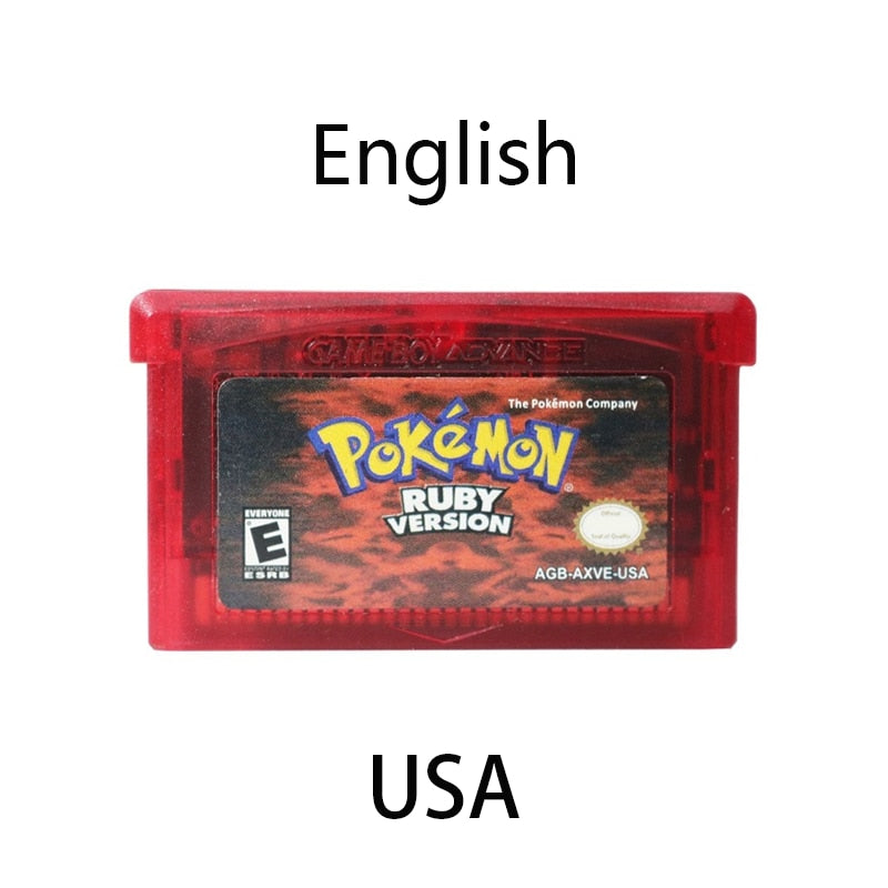 GBA Poke Series Game Cartridge Reproductions