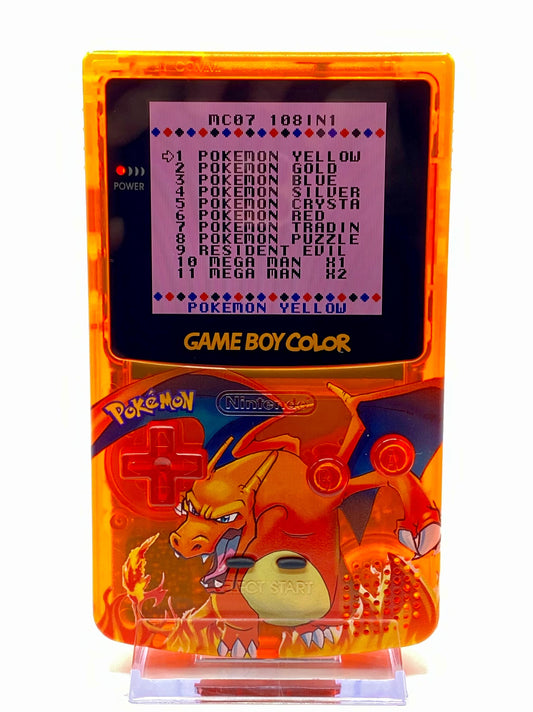 Game Boy Color Charizard with IPS Screen