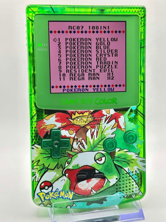 Game Boy Color Venusaur with IPS Screen