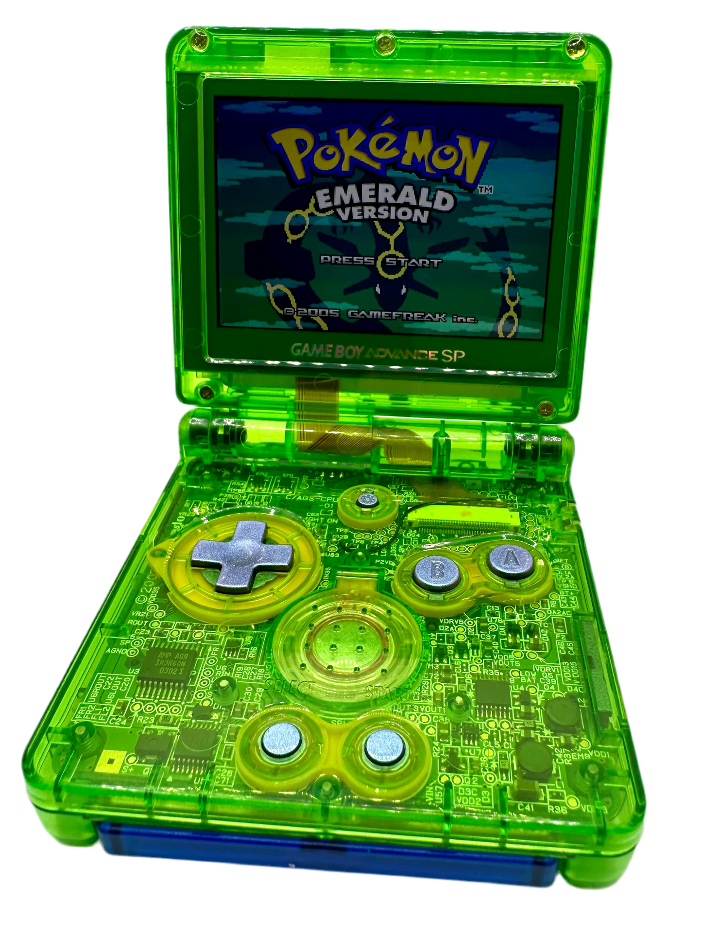 Rayquaza Game Boy Advance SP with IPS Screen