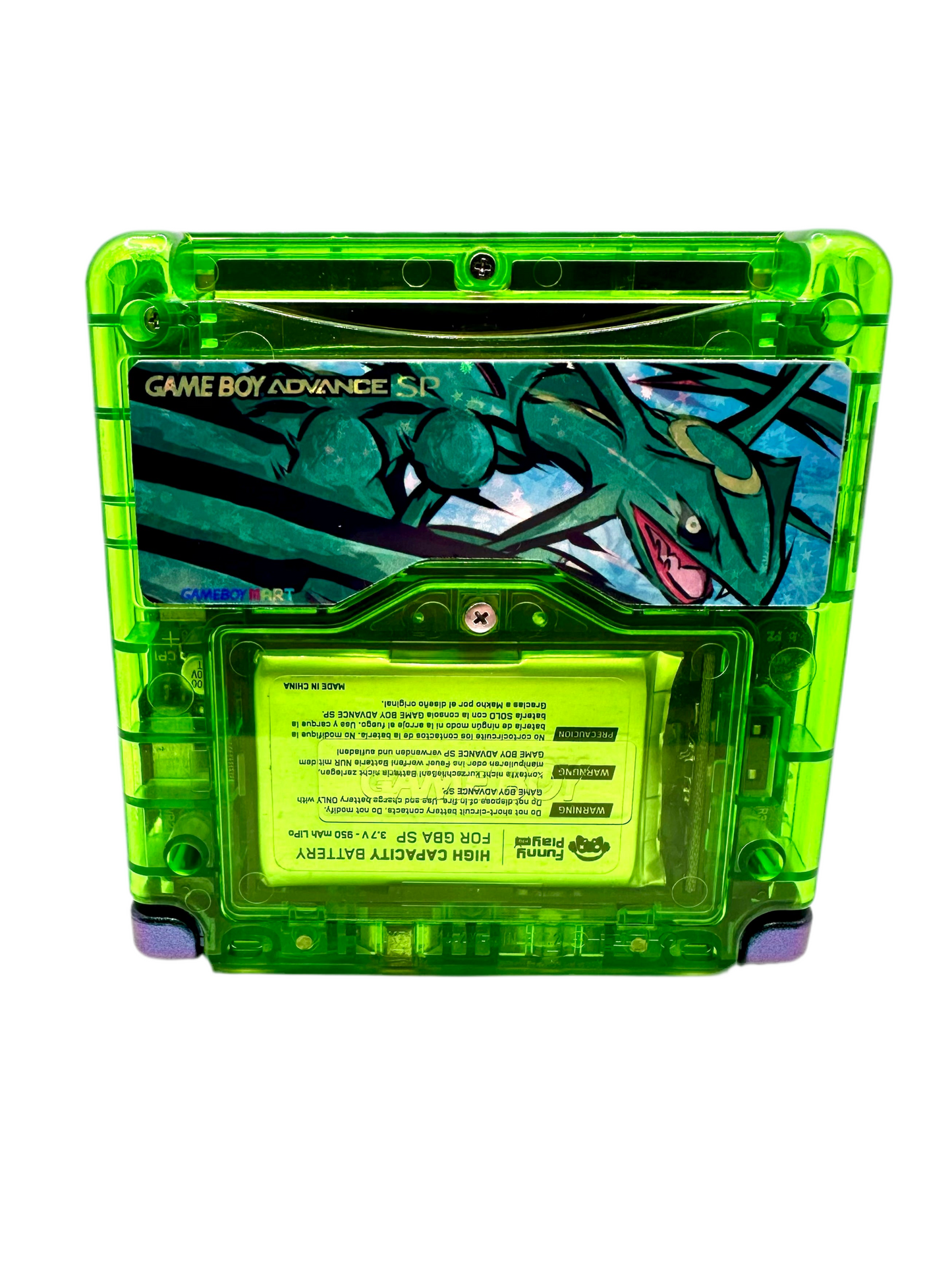 Rayquaza Game Boy Advance SP with IPS Screen