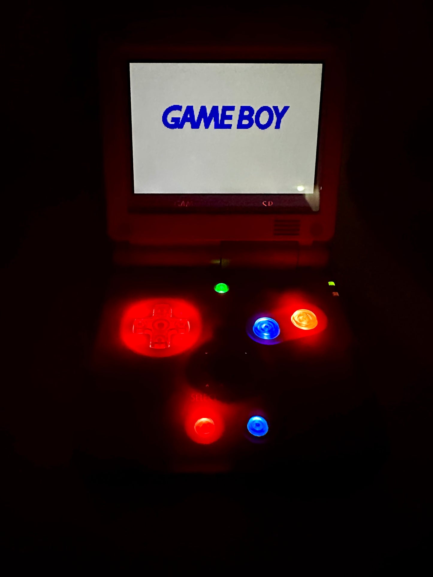 Pokédex Game Boy Advance SP with IPS Screen & Button LEDs