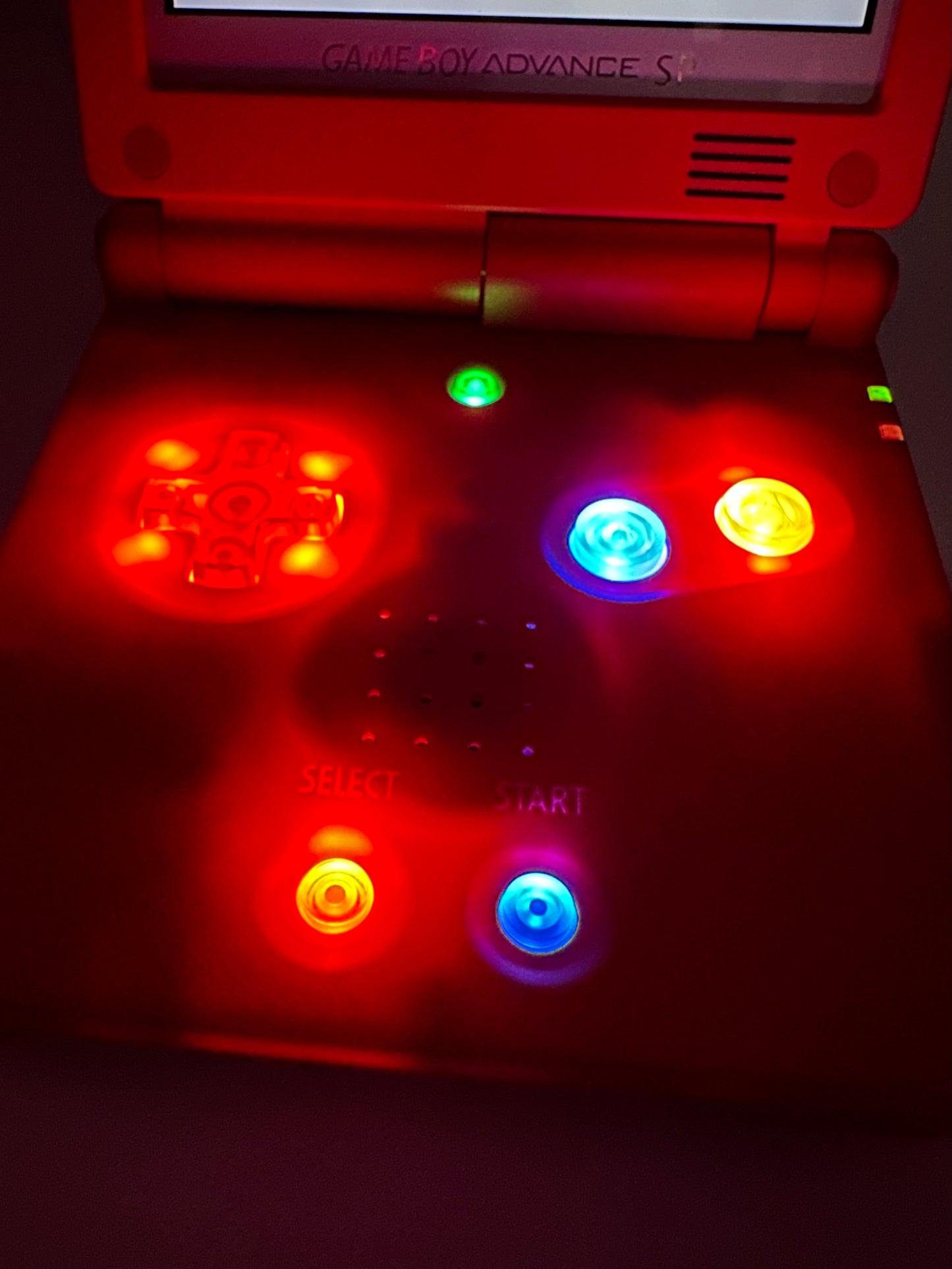 Pokédex Game Boy Advance SP with IPS Screen & Button LEDs