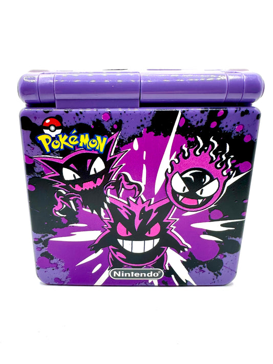 Gengar Haunter Ghastly Game Boy Advance SP with IPS Screen