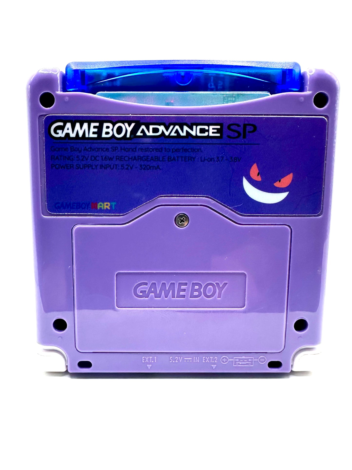 Gengar Haunter Ghastly Game Boy Advance SP with IPS Screen