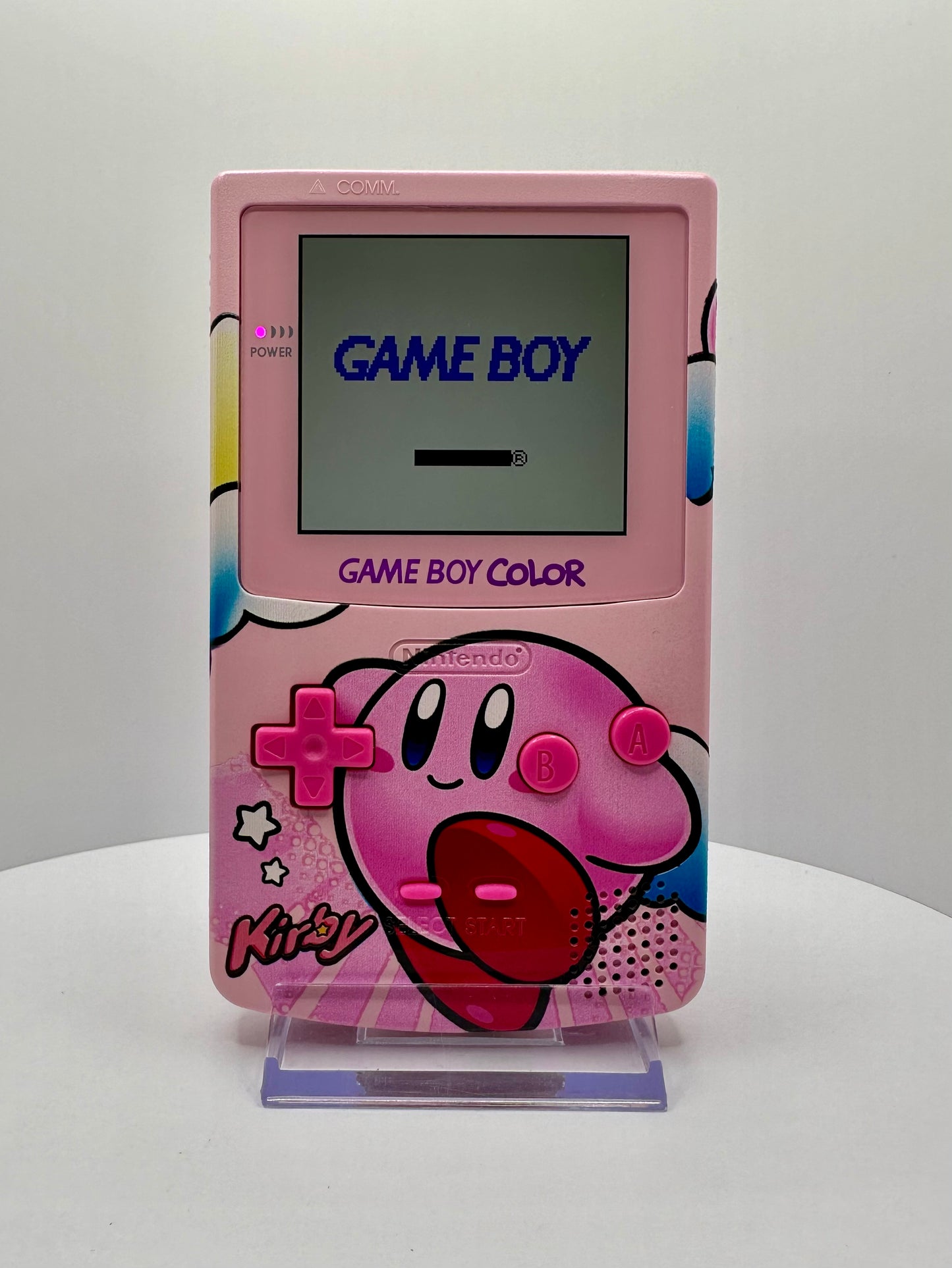 Kirby Game Boy Color with IPS Screen