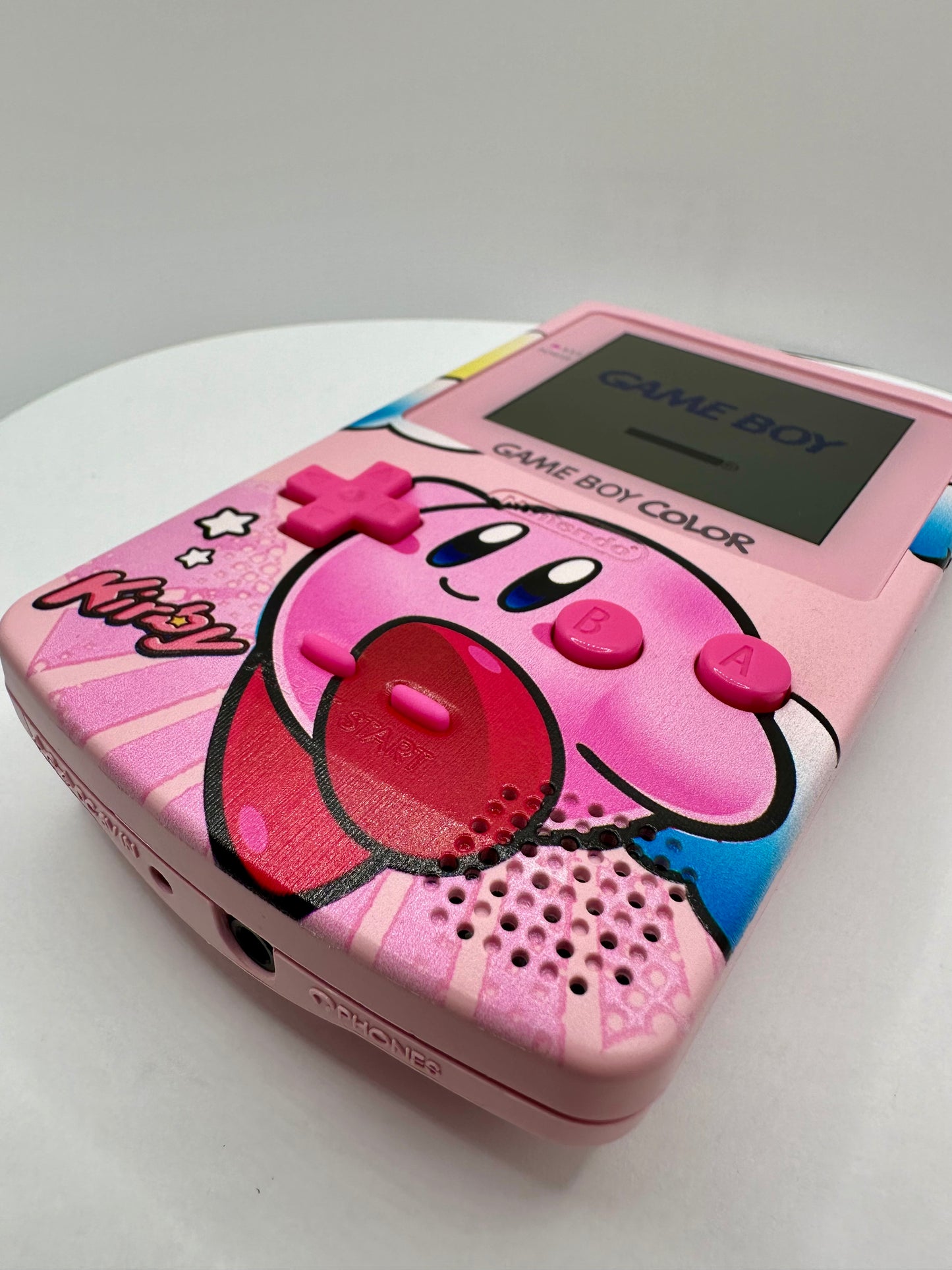 Kirby Game Boy Color with IPS Screen