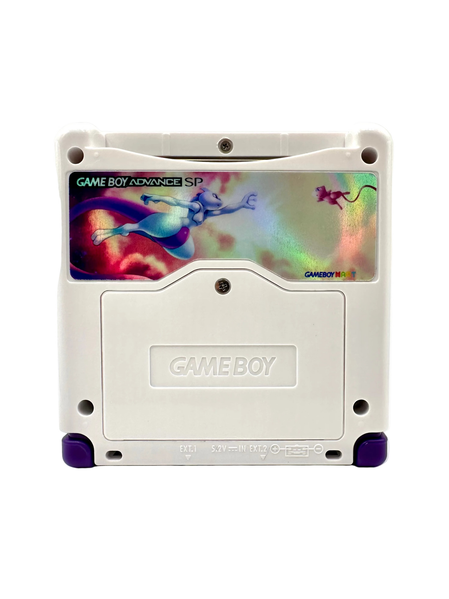 Mewtwo and Mew Game Boy Advance SP with IPS Screen