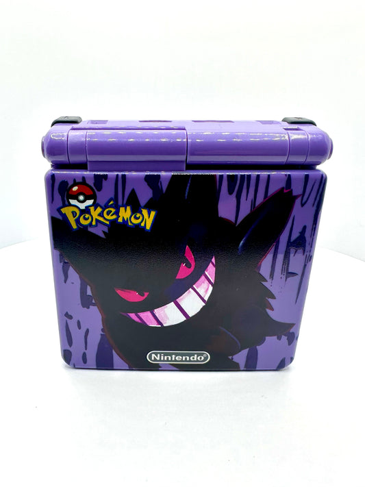 Gengar Game Boy Advance SP with IPS Screen