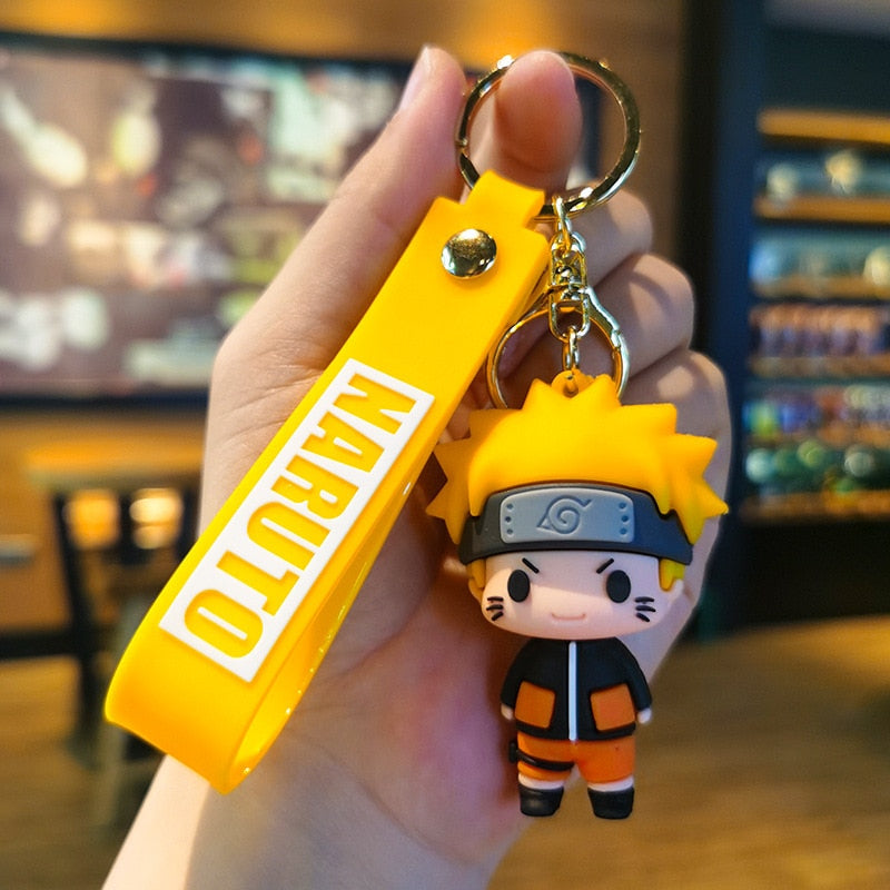 Naruto Character Keychain with Wristband